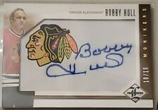 12-13 Limited Bobby Hull 10 Auto GOLD Monikers Blackhawks 2012 Autograph WOW