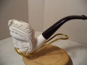 SERVI PIPA PIPE PFEIFE IN SCHIUMA  MEERSCHAUM SERIE PS 35 PITTORE NUOVA - Picture 1 of 10