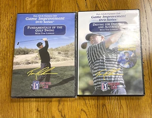 PGA Tour Partners Club Game Improvement DVD Series 2 DVDS w/Tom Lehman Golf New - Imagen 1 de 6