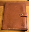 Ferrari Schedoni Tan Leather Owners Manual Pouch Document Holder ≈ 8”x10.5”