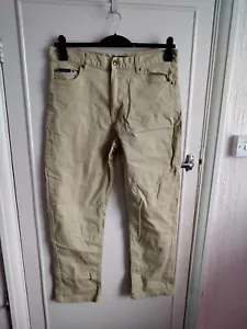 Used Mens Union Blue Flat Front Khaki Jeans Trousers uk size W34R - Picture 1 of 16
