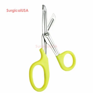 Yellow Utility Bandage Scissors 7.25" EMT Nurse Medical Paramedic Shears - Imagen 1 de 3
