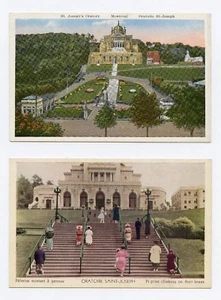 Postales a color de tres vistas del Oratorio de San José, Montreal, Canadá - Imagen 1 de 4