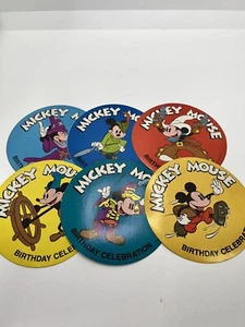 Vintage 1970er Macbak Walt Disney Geburtstagsfeier Aufkleber - Bild 1 von 2