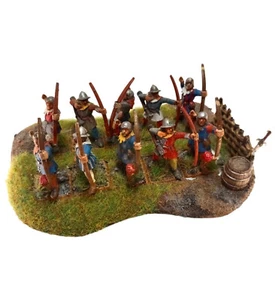 WARHAMMER OLD WORLD AGE SIGMAR BRETONNIA ARCHER IN SKIRMISH CUSTOM BASE PAINT #1 - Picture 1 of 2