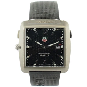 TAG HEUER GOLF WAE1111-0 PROFESSIONELLES SCHWARZES ZIFFERBLATT TIGER WOODS EDITION HERRENUHR - Bild 1 von 8
