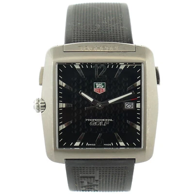 RELOJ PARA HOMBRES TAG HEUER GOLF WAE1111-0 PROFESIONAL ESFERA NEGRA EDICIÓN TIGER WOODS Foto 1 de 4