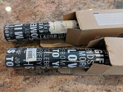 Punch Studio 42501 inspired words wrapping paper (Set of 2) - Image 1 of 2