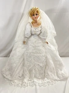 Doll Crafter Collection By Victoria Rose Wedding Dress Porcelain Doll 23” - Bild 1 von 24