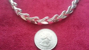 Schöne Sterling Silber 925 Neu Milor Italy schwere Weizen Kette Halskette W44 - Bild 1 von 5
