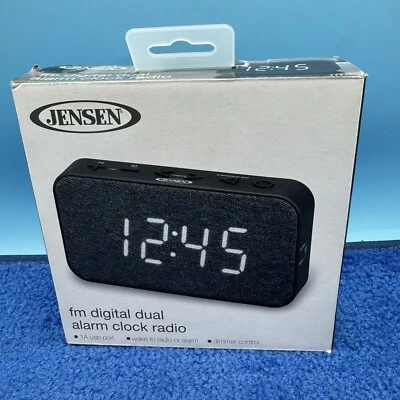 Jensen JCR-229 FM Digital Dual Alarm Clock Radio - Image 1 of 3