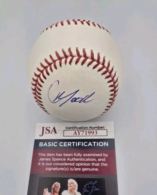 CHRISTIAN MOORE LOS ANGELES ANGELS TOP PROSPECT SIGNED ROMLB BASEBALL JSA   - Image 1 of 2