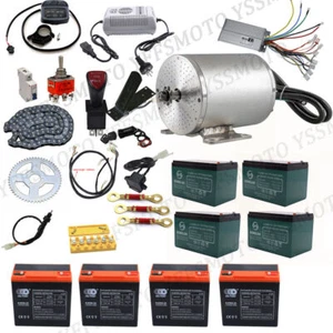 48V 1800W Motor Controller Drahtpedal für E-Bike Go Kart Trike Fahrrad 50cc 70cc - Bild 1 von 84