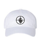 Public Enemy Dad Hat White w/ BLACK TARGET logo NWOT Chuck D Flavor Flav