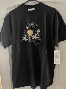 Vintage Christine Alexander Large Black KEY WEST T-shirt Australian Crystal NEW - Picture 1 of 6