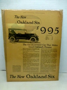Pubblicità d'epoca 1922 Oakland Six Touring Motor Car stampa 11x14 imbarcata/sigillata - Foto 1 di 2