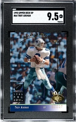 1993 Upper Deck SP #64 Troy Aikman SGC 9.5 MINT+ - Image 1 of 2