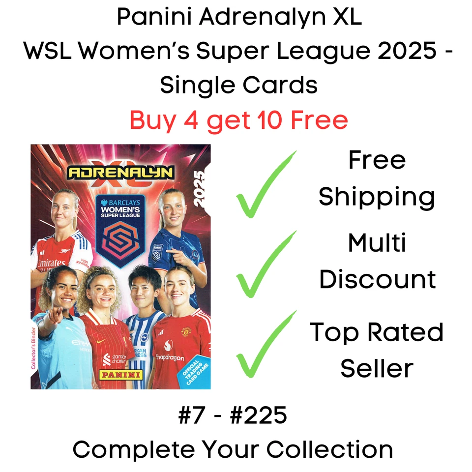 Panini Adrenalyn XL WSL Women's Super League 2025 - 24/25 Cards #7 - 225 - Image 1 of 1