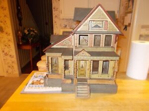 LATE 1800S EARLY 1900S R BLISS LARGE SIZE DOLLHOUSE WITH FRONT AND SIDE OPENINGS