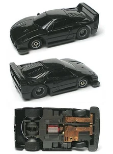 1992 TYCO TCR Breitpfanne FERRARI BASIC SCHWARZ F-40 F40 Schlitz weniger Auto UNBENUTZT scharf! - Bild 1 von 1