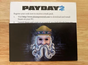 Payday 2 - E3 2015 Secret Mask King Beard - Steam Digital Game Code x1 - Bild 1 von 1