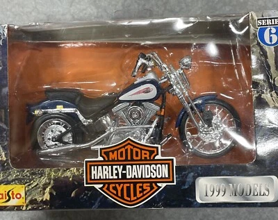 Harley Davidson 1999 Modelos Serie 6 Negro y Azul - Nuevo Foto 1 de 4