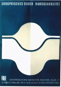 Original vintage poster EUROPEAN SILVER ART EXPO HANNOVER 1968 - Picture 1 of 1