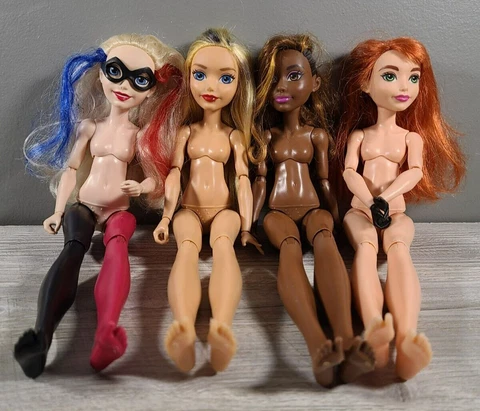 DC Super Hero Girls - 12 inch - Lot of 4 Dolls Harley, Supergirl, Poison, Bumble Cover