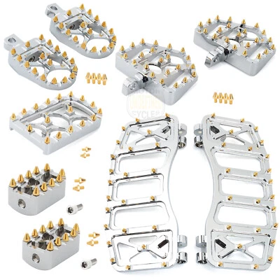 MX Style Foot Pegs Floorboard Shifter Peg Kit For Harley Electra Glide Road King - Изображение 1 из 4