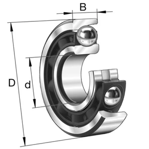 B7015-E-T-P4S-K5-UL FAG  x  x  mm ANGULAR CONT.  BALL SINGLE ROW - Bild 1 von 1