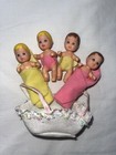 1973 Mattel Barbie Loving Happy Family Baby Doll Krissy Vtg Lot Of 4 & Accessory