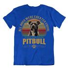 Pitbull Dog T-Shirt Cute Gift For Pet Lovers Best Friend Vintage Cool Funny God