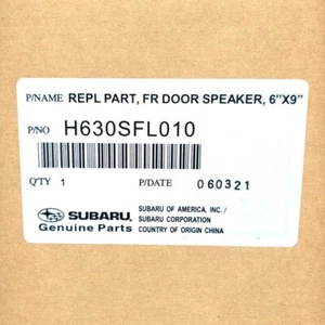 SUBARU H630SFL010 Front Door Speaker 6"x9"New In Box Replacement - Picture 1 of 2