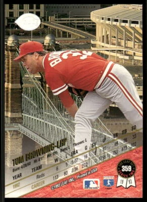 1993 Leaf #359 Tom Browning - Image 1 of 2