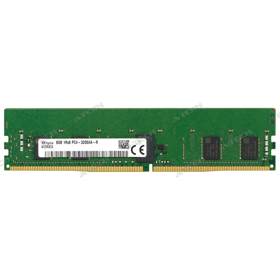 Hynix 8GB DDR4-3200 RDIMM HMA81GR7CJR8N-XN Server Memory RAM - Image 1 of 4