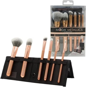Moda Royal & Langnickel Travel Size Metallics Total Face Makeup Brush Set... - Picture 1 of 1