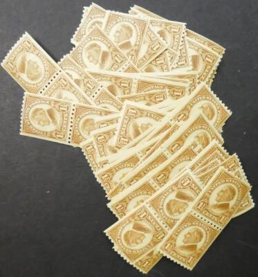 EDW1949SELL : USA 1925 Scott #605 Coil pairs 50x Fine-Very fine, Mint NH Cat - Image 1 of 2