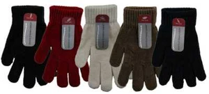 Ladies Girls Luxury Knitted Chenille Stretch Warm Winter Gloves Christmas Gift - Picture 1 of 5