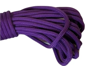 9/16" x 100 pieds Corde tresse yacht polyester double tresse violet - Photo 1 sur 2