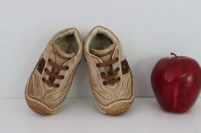 Zapatos informales de cuero Primigi para niños pequeños ~ Talla EU 20/US 5 ~ Bronceado/Marrón ~ Vera Pelle ~ Italia Foto 1 de 4