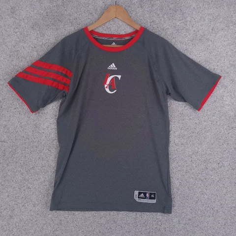 Adidas Blake Griffin T Shirt Youth XL Kids Boys Gray Red Los Angeles Clippers Cover