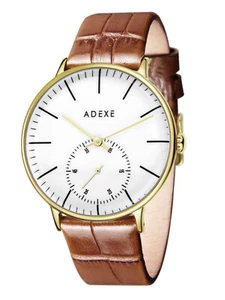 Adexe Herrenuhr Soldier Rouge Leder 1868B-04 - Picture 1 of 1