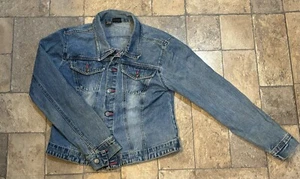 Xhilaration Jean Jacket * 100%Cotton Women’s Medium Denium - Picture 1 of 9