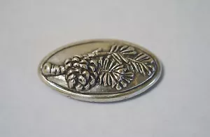Nuevo Cinturón Plateado Artesanal de Cuero Concho Metal Cono Pino Enmon Western Tornillo Trasero - Imagen 1 de 2