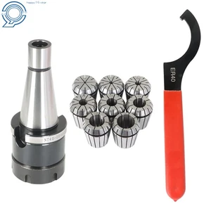 #40 ER-40 Spring Collet Chuck Set Accuracy .0005" 10 Piece - Picture 1 of 18