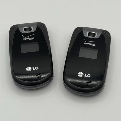 Lot of 2 LG Verizon Revere Flip Cell Mobile Phone LG-VN150 2G 3G Tested Working - Image 1 of 4