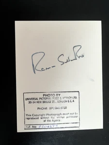 RAMAN SUBBA ROW - ENGLAND TEST CRICKETER & ADMINISTRATOR - SIGNED PHOTO - Picture 1 of 2