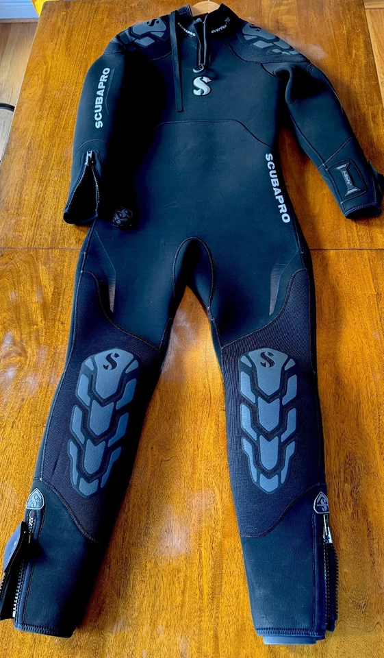 Traje de neopreno para hombre Scubapro Everflex Yulex Steamer 7/5 mm - negro, grande Foto 1 de 4