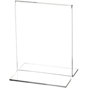 Plymor Clear Acrylic Sign Display / Literature Holder (Bottom-Load), 4" W x 5" H - Picture 1 of 1