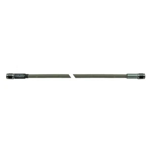 Stainless Steel Braided Brake Hose Line -3an Straight 21" Long Clear Coat Cover - Foto 1 di 9